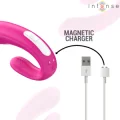 Janet Doppelter U-Förmiger Stimulator und Vibrator mit Fernbedienung Rosa von Intense Remote Control