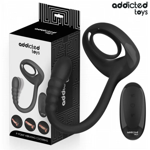 P-Spot Vibrierender Cock Ring mit Fernbedienung von Addicted Toys | Fesselliebe.de