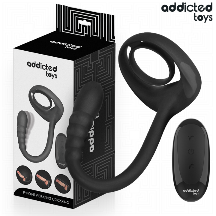 P-Spot Vibrierender Cock Ring mit Fernbedienung von Addicted Toys | Fesselliebe.de