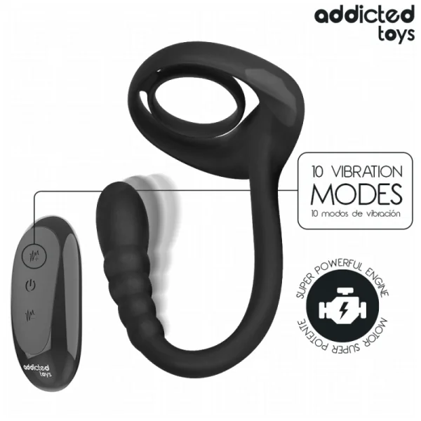 P-Spot Vibrierender Cock Ring mit Fernbedienung von Addicted Toys | Fesselliebe.de