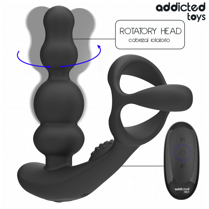 Rotierendes Prostatamassagegerät mit Fernbedienung von Addicted Toys | Fesselliebe.de