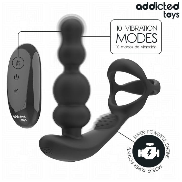 Rotierendes Prostatamassagegerät mit Fernbedienung von Addicted Toys | Fesselliebe.de