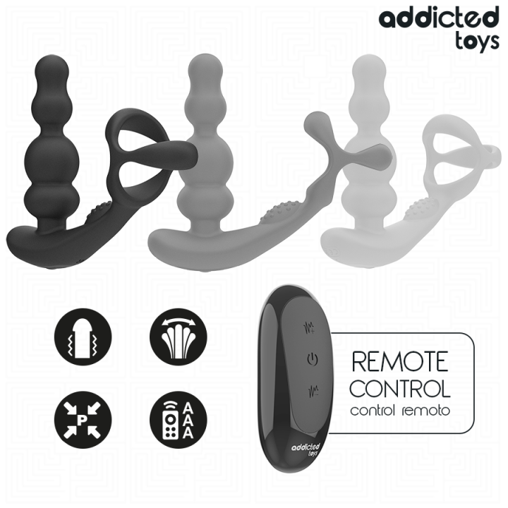 Rotierendes Prostatamassagegerät mit Fernbedienung von Addicted Toys | Fesselliebe.de