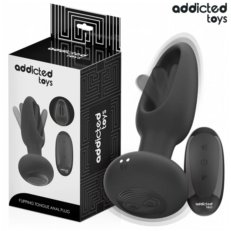 Analplug mit Vibrierender Zunge und mit Fernbedienung von Addicted Toys | Fesselliebe.de