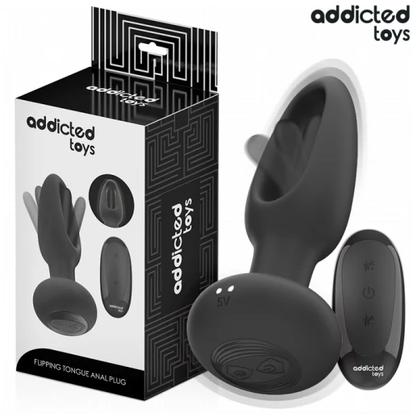 Analplug mit Vibrierender Zunge und mit Fernbedienung von Addicted Toys | Fesselliebe.de