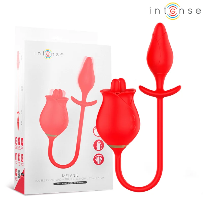 Melanie Doppelter Klitorisstimulator mit Zickzack-Zunge von Intense Fun | Fesselliebe.de