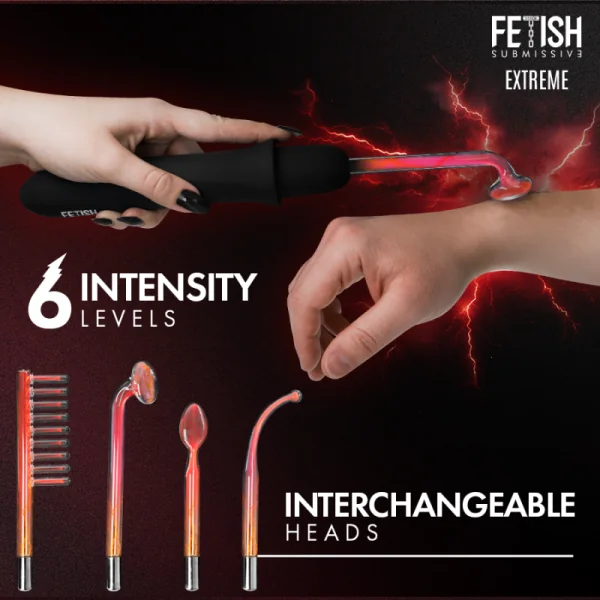 Vibrador Wand Electroestimulación Alta Frecuencia von Fetish Submissive Extreme
