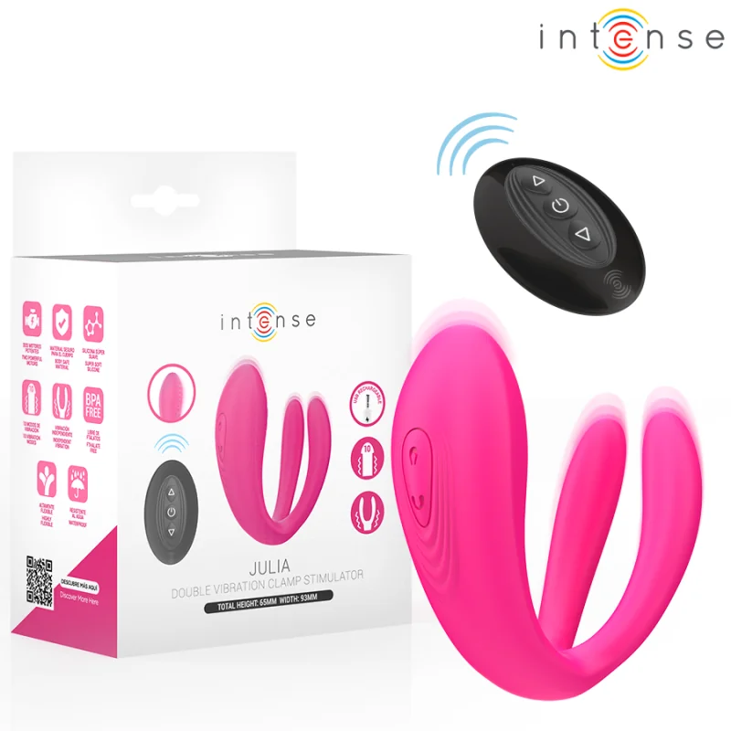 Julia Doppelvibrator-Klemmenstimulator mit Fernbedienung von Intense Couples Toys | Fesselliebe.de