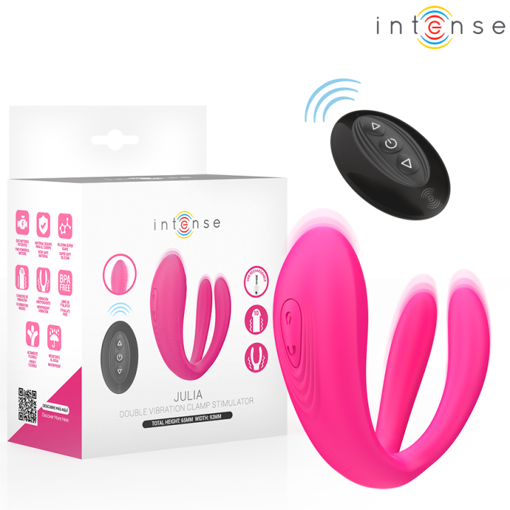 Julia Doppelvibrator-Klemmenstimulator mit Fernbedienung von Intense Couples Toys | Fesselliebe.de