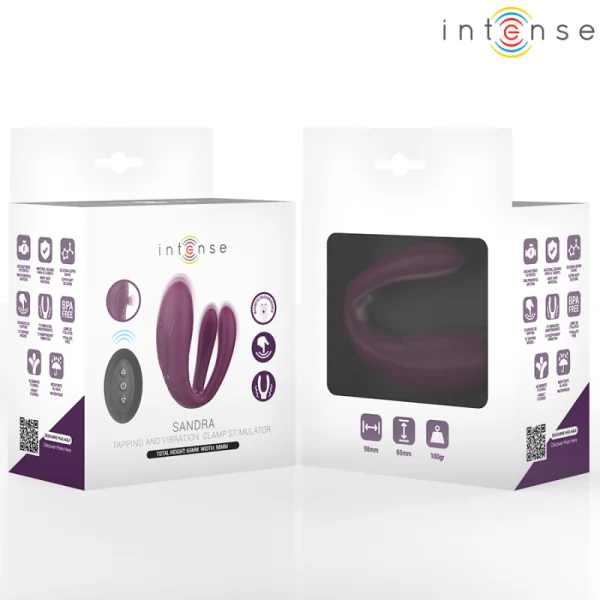 Sandra Klappe- und Vibrationsklemmstimulator mit Fernbedienung von Intense Couples Toys | Fesselliebe.de