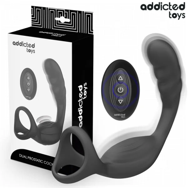 Doppelter Prostatik-Cockring mit Fernbedienung von Addicted Toys | Fesselliebe.de