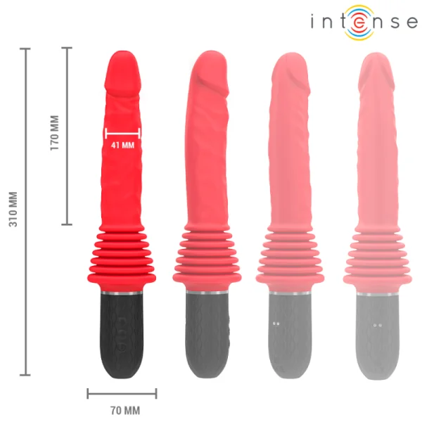 Cynthia mit Fernbedienungs-Stossvibrator mit Wärmefunktion von Intense Fun | Fesselliebe.de
