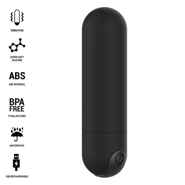 Karen Mini wiederaufladbarer Vibrationskugel Schwarz von Intense Fun | Fesselliebe.de
