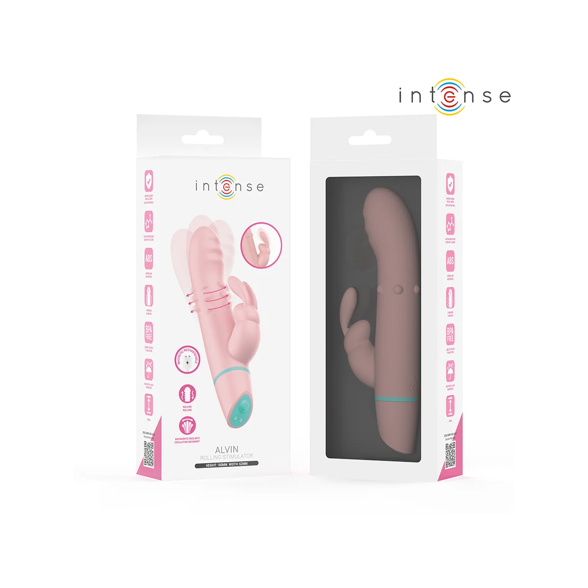 Alvin Kaninchenstimulator & Rollvibrator + Oszillierend von Intense High Tech