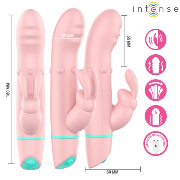 Alvin Kaninchenstimulator & Rollvibrator + Oszillierend von Intense High Tech