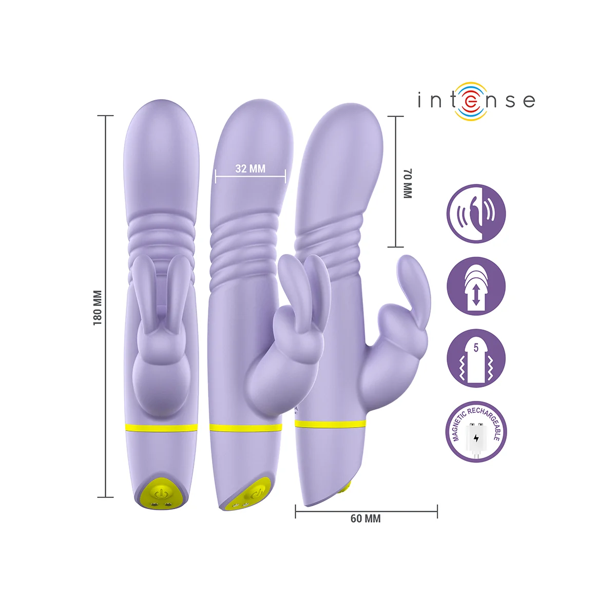 Helen Rabbit Stimulator & Stossvibrator von Intense High Tech