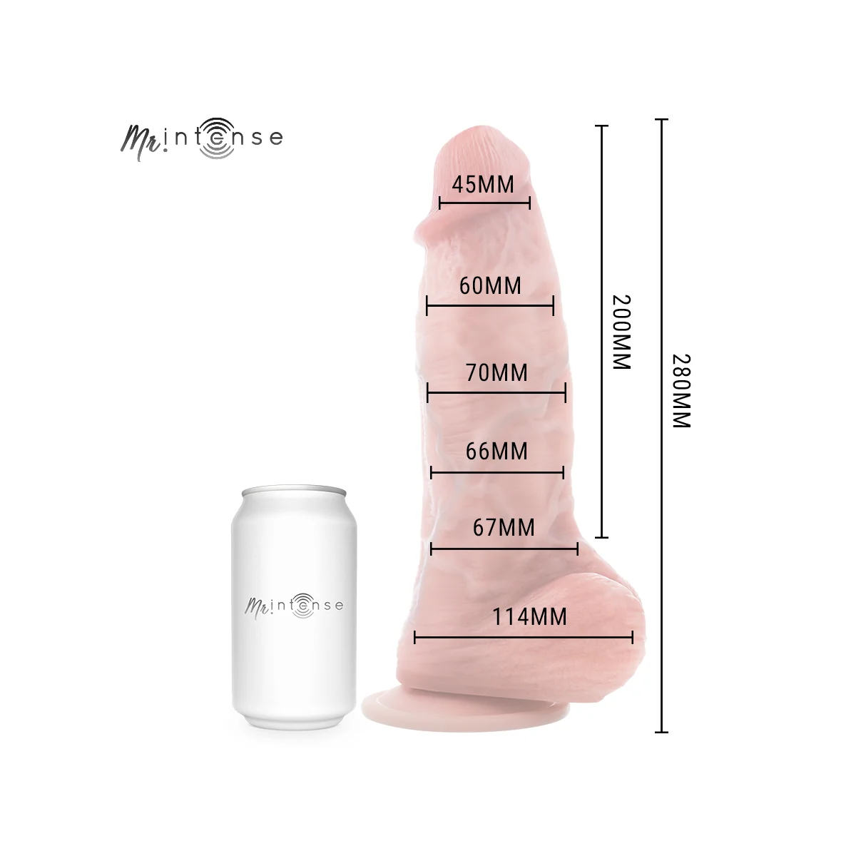 Mr Extrabig Spencer Silikondildo 28 cm -Ø- 7,3 cm von Mr. Intense Dildos