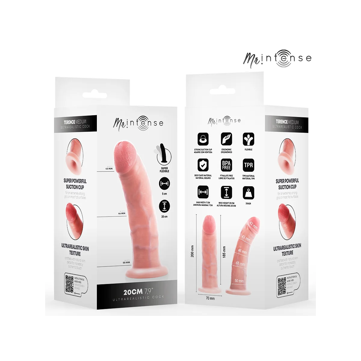 Mr Medium Terence Dildo 20 cm -Ø- 5 cm von Mr. Intense Dildos
