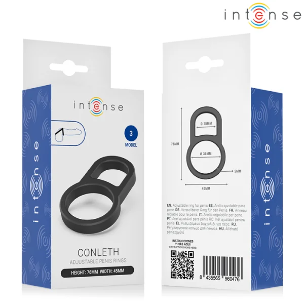 Conleth Verstellbarer Doppelpenisring Modell 3 von Intense For Him