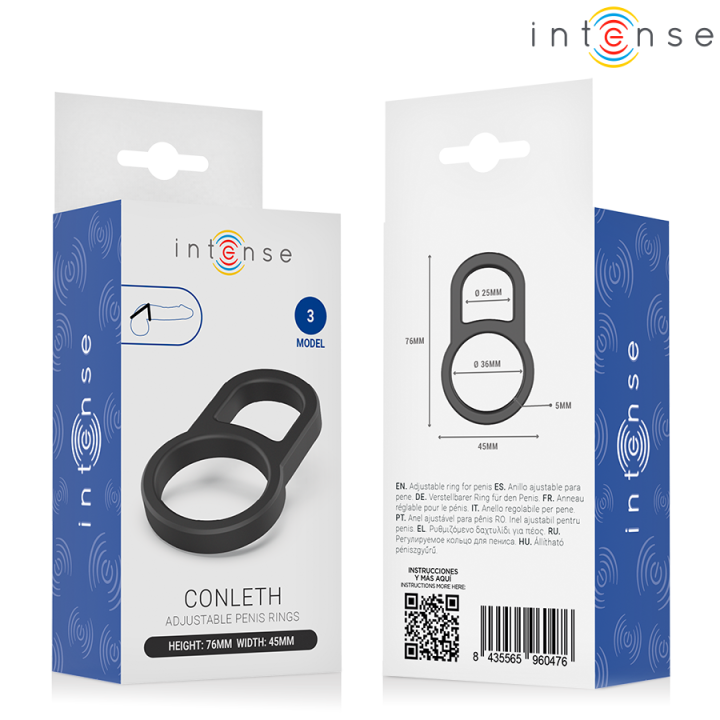 Conleth Verstellbarer Doppelpenisring Modell 3 von Intense For Him