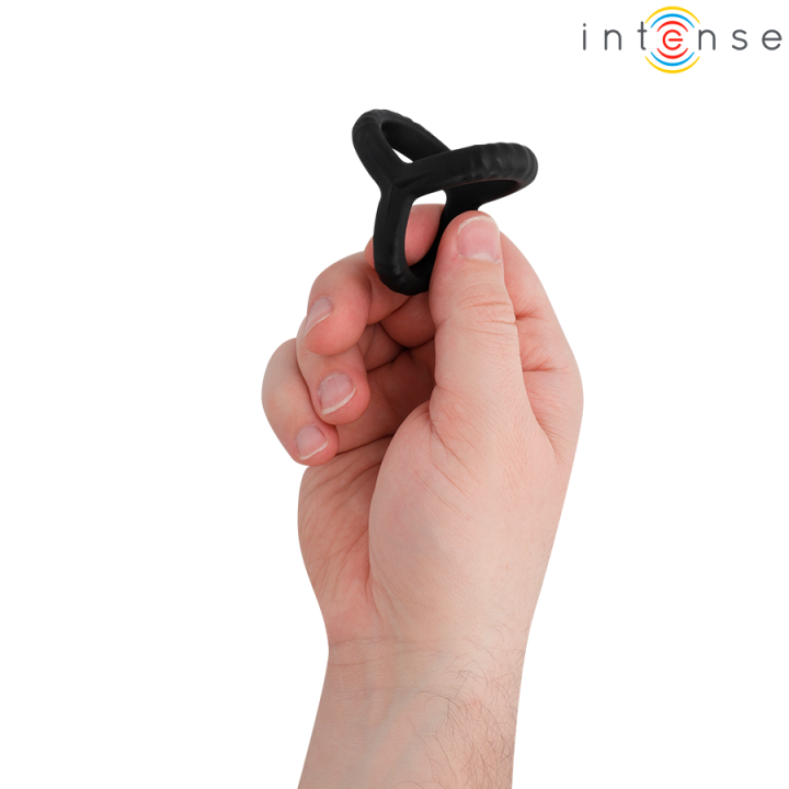 John Verstellbarer Dreifach-Penisring Modell 4 von Intense For Him