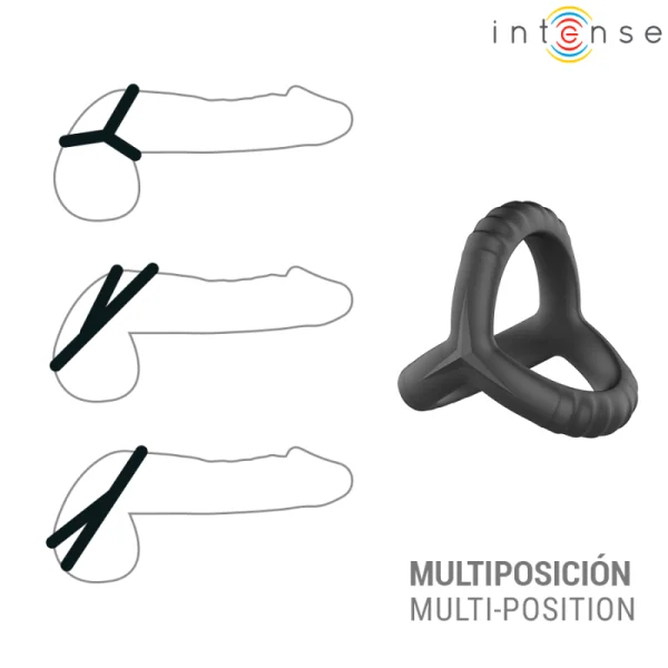 John Verstellbarer Dreifach-Penisring Modell 4 von Intense For Him