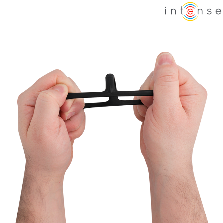 John Verstellbarer Dreifach-Penisring Modell 4 von Intense For Him