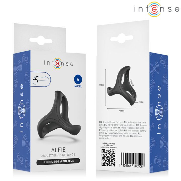 Alfie Verstellbarer Dreifach-Penisring Modell 6 von Intense For Him