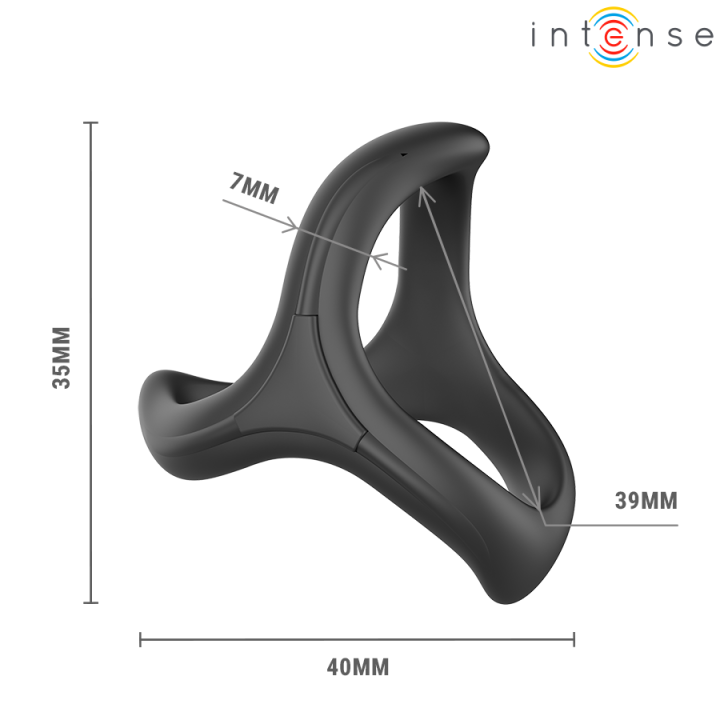 Alfie Verstellbarer Dreifach-Penisring Modell 6 von Intense For Him