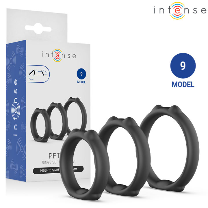 Peter 3er-Set Penisringe Modell 9 von Intense For Him