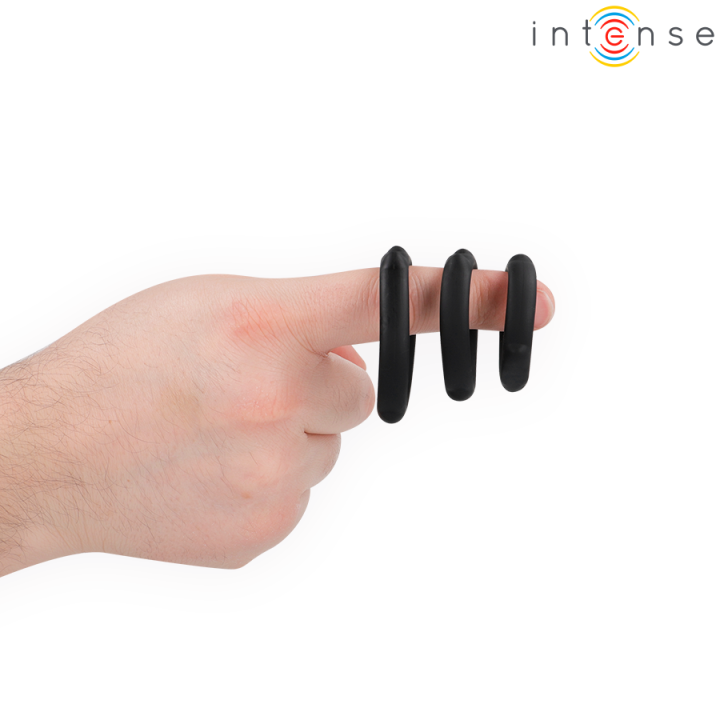 Peter 3er-Set Penisringe Modell 9 von Intense For Him