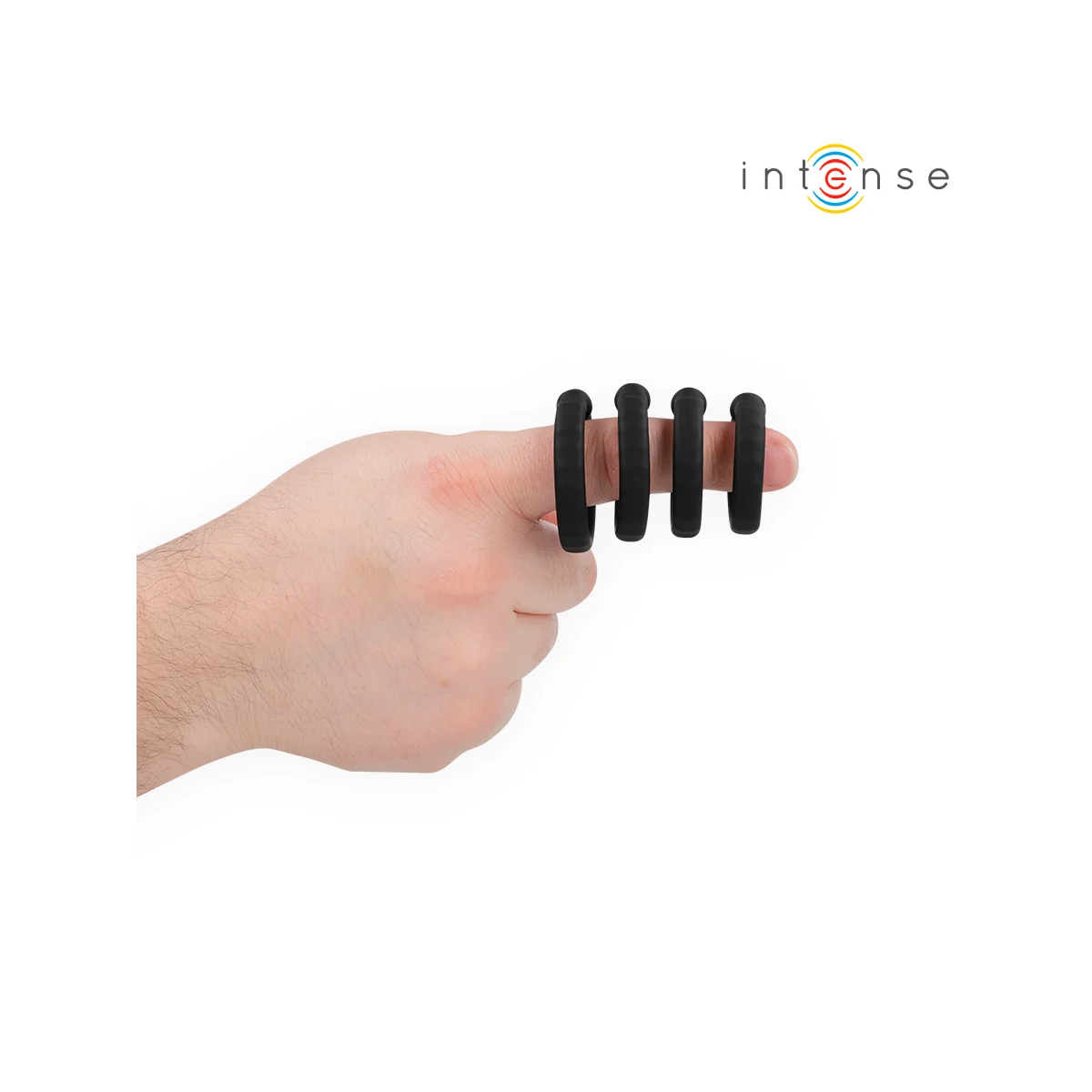 Michiel Set mit 4 Penisringen Modell 10 von Intense For Him