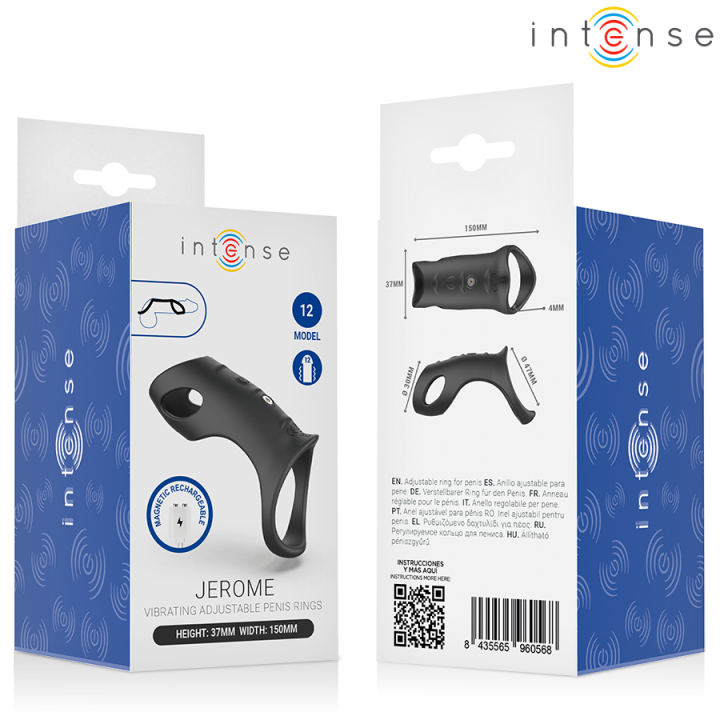 Jerome Verstellbarer Vibrierender Penisring Modell 12 von Intense For Him