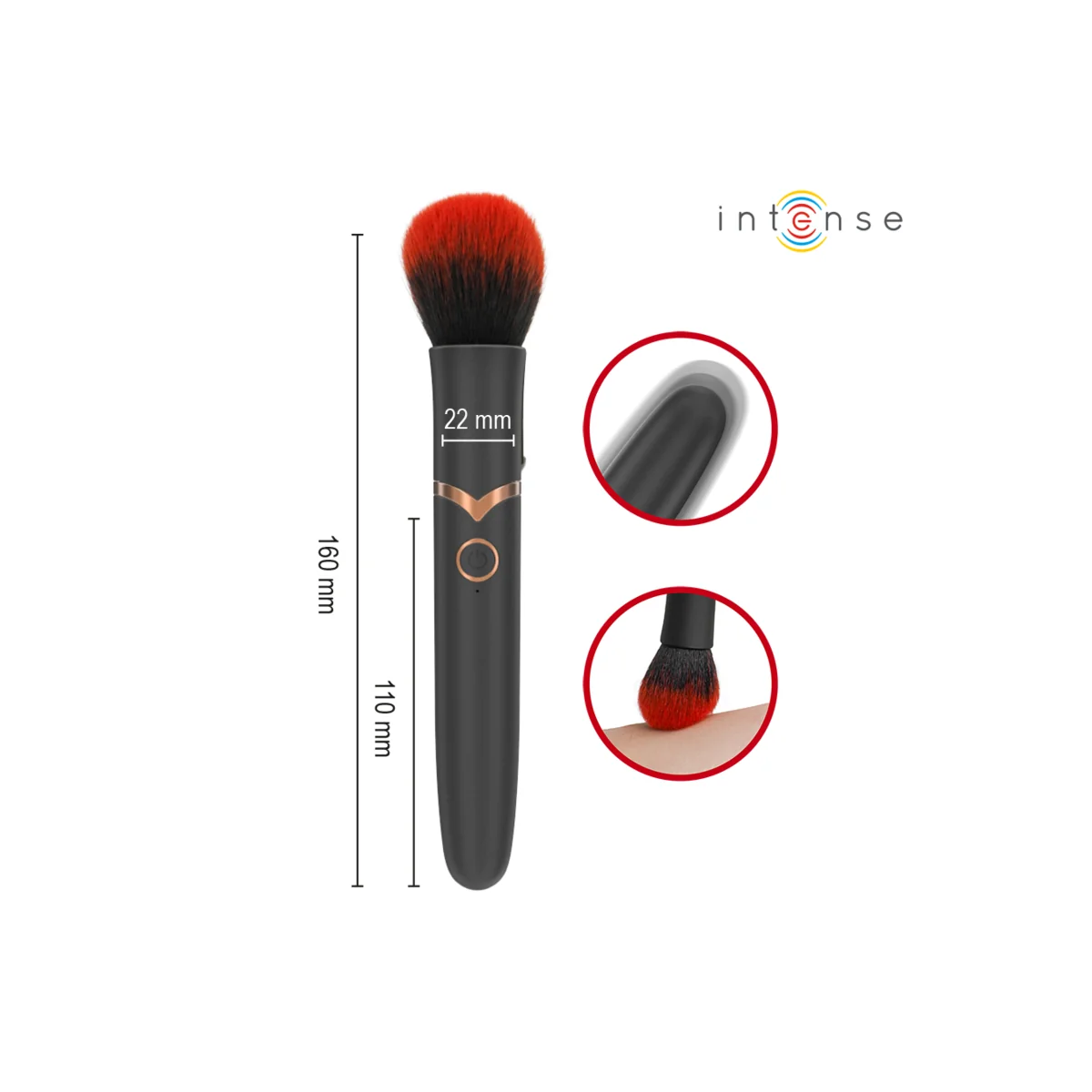 Emilia Vibrationsbürste 10 Vibrationen 16 cm von Intense High Tech