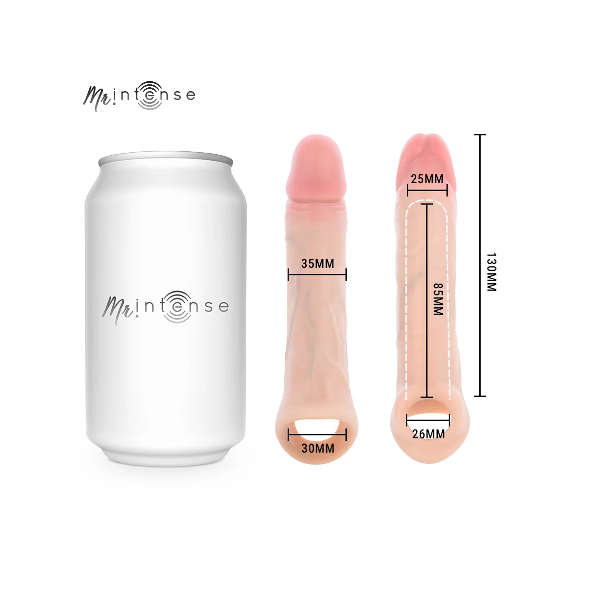 Mr Simon S Silikon-Penisschutz 13 cm -Ø- 4 cm von Mr. Intense Penis Accessories