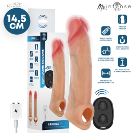 Mr Arnold M Vibrator Silikon-Penishülle mit Fernbedienung 14,5 cm -Ø- 4 cm von Mr. Intense Penis Accessories