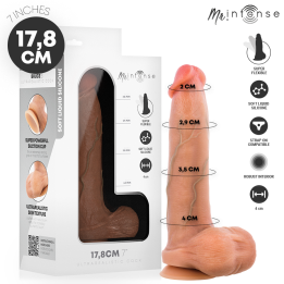 Bruce S Silikon-Dildo mit Hoden, 17,8 cm, Ø 4 cm von Mr. Intense Dildos