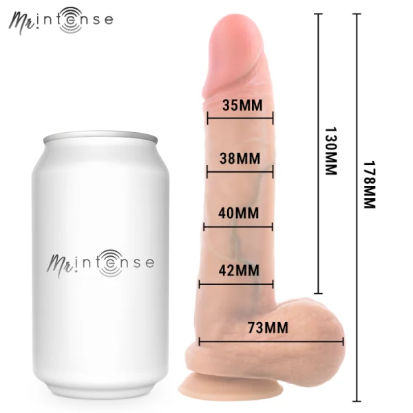 Gary S Ultrarealistischer Silikon-Penis mit Hoden 17,8 cm – Ø – 4,2 cm von Mr. Intense Dildos