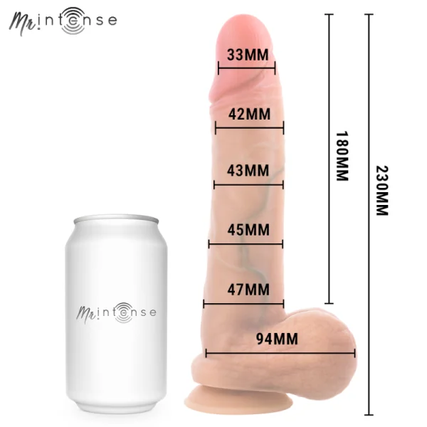 Gary L Ultra-Realistischer Silikon-Penis mit Hoden 23 cm – Ø 4,7 cm von Mr. Intense Dildos