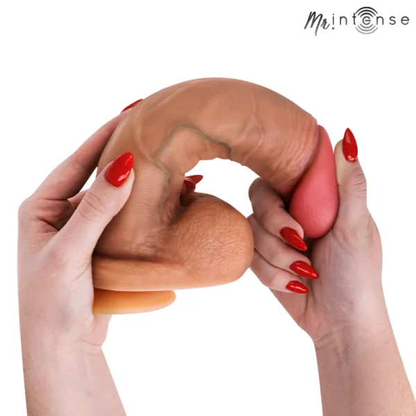 Mr Gary Xl Ultra-Realistischer Silikon-Penis mit Hoden 25,5 cm -Ø- 5,1 cm von Mr. Intense Dildos