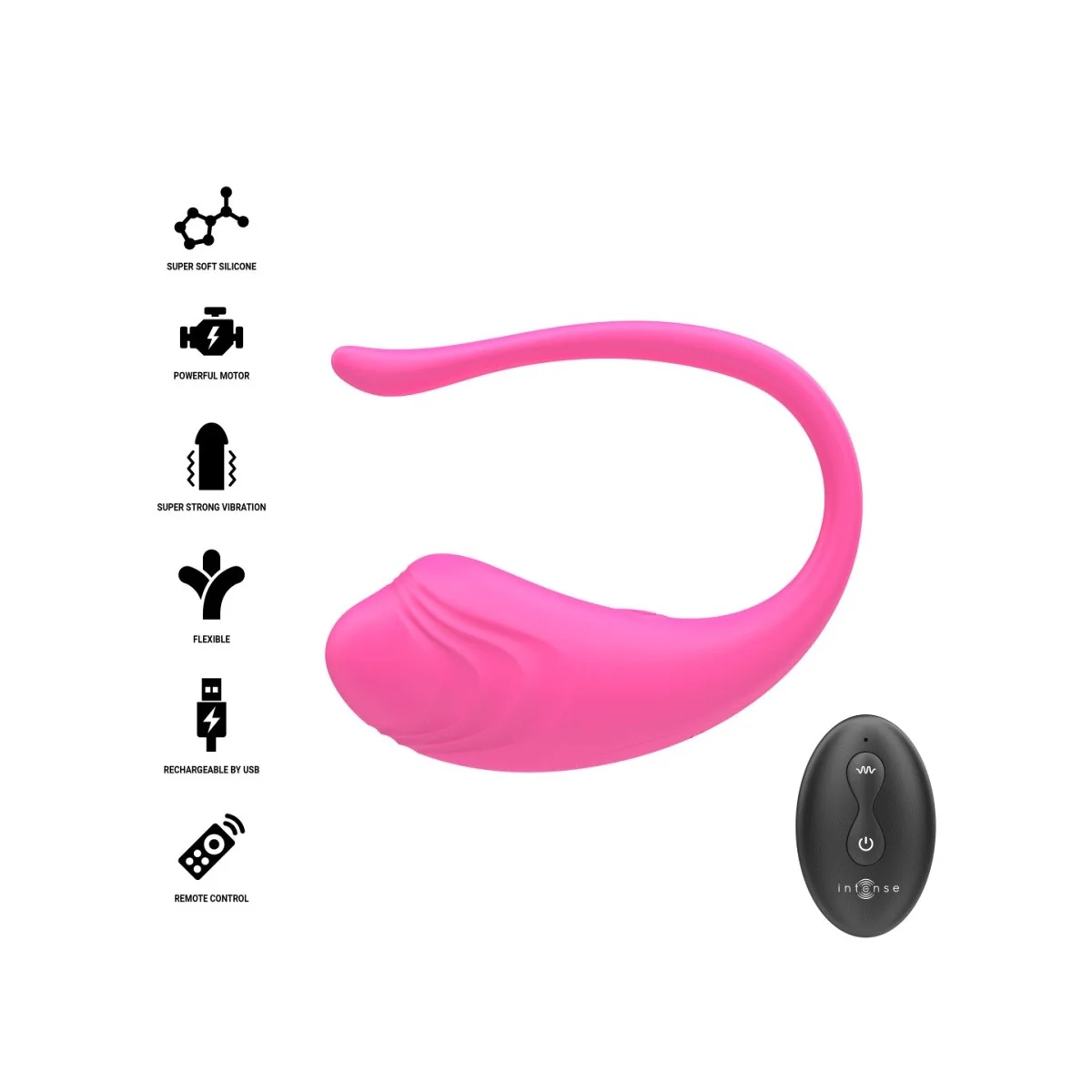 Olivia Pink Vibrations-Ei mit Fernbedienung von Intense Remote Control