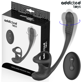 Analplug mit Vibration, 360°-Wellung und Hodenstimulator von Addicted Toys | Fesselliebe.de