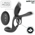 Doppelter Penisring mit Klitorisstimulator von Addicted Toys
