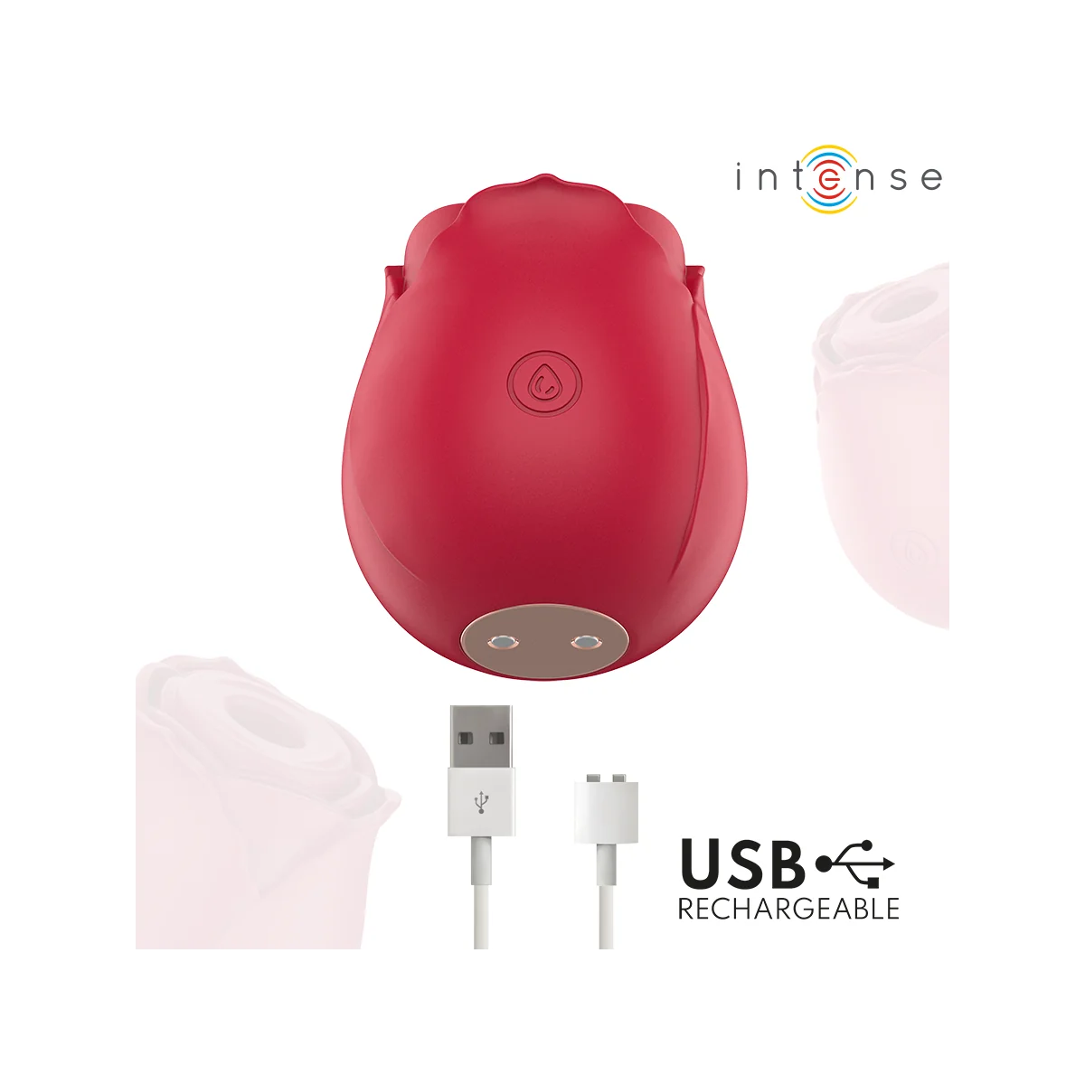 Camellia Klitoralsaugspotine Rose Von Waves Bordeaux von Intense High Tech