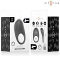Merlotte Anillo Vibrador Con Estimulación De Clítoris Negro von Intense For Him