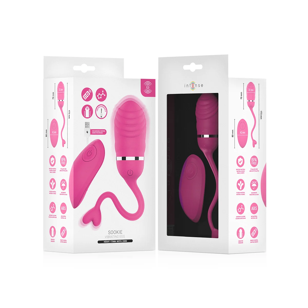 Sookie Fernbedienungs-Vibrationsei Rosa von Intense Remote Control