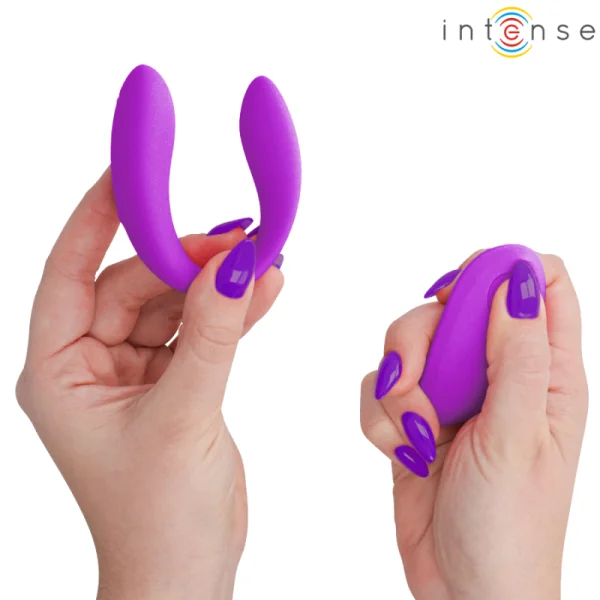 Nora Vibrationsklemmenstimulator Lila von Intense Remote Control