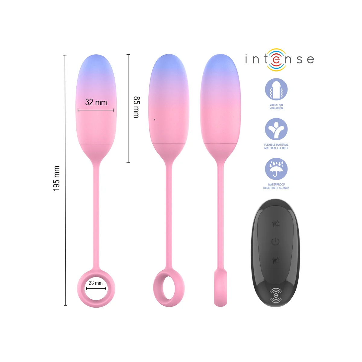 Pamela Gradient G-Punkt Vibrator von Intense Remote Control
