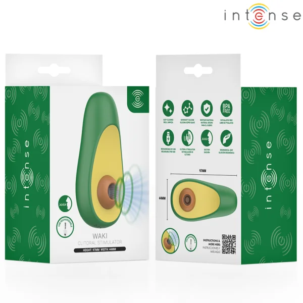 Waki Avocado Klitoralsaugsstimulator von Intense Fun Toys