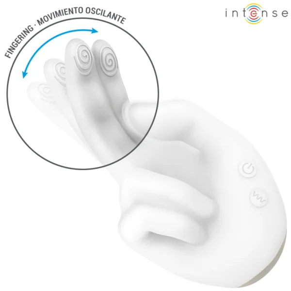 Jimmy Handgeformter Multifunktionsstimulator mit Vibration und Wärme von Intense High Tech